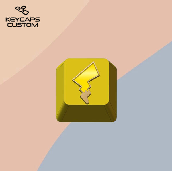 Pikachu R4 Metal Pikachu Tail Aluminum Alloy Backlight R4 Profile Keycap