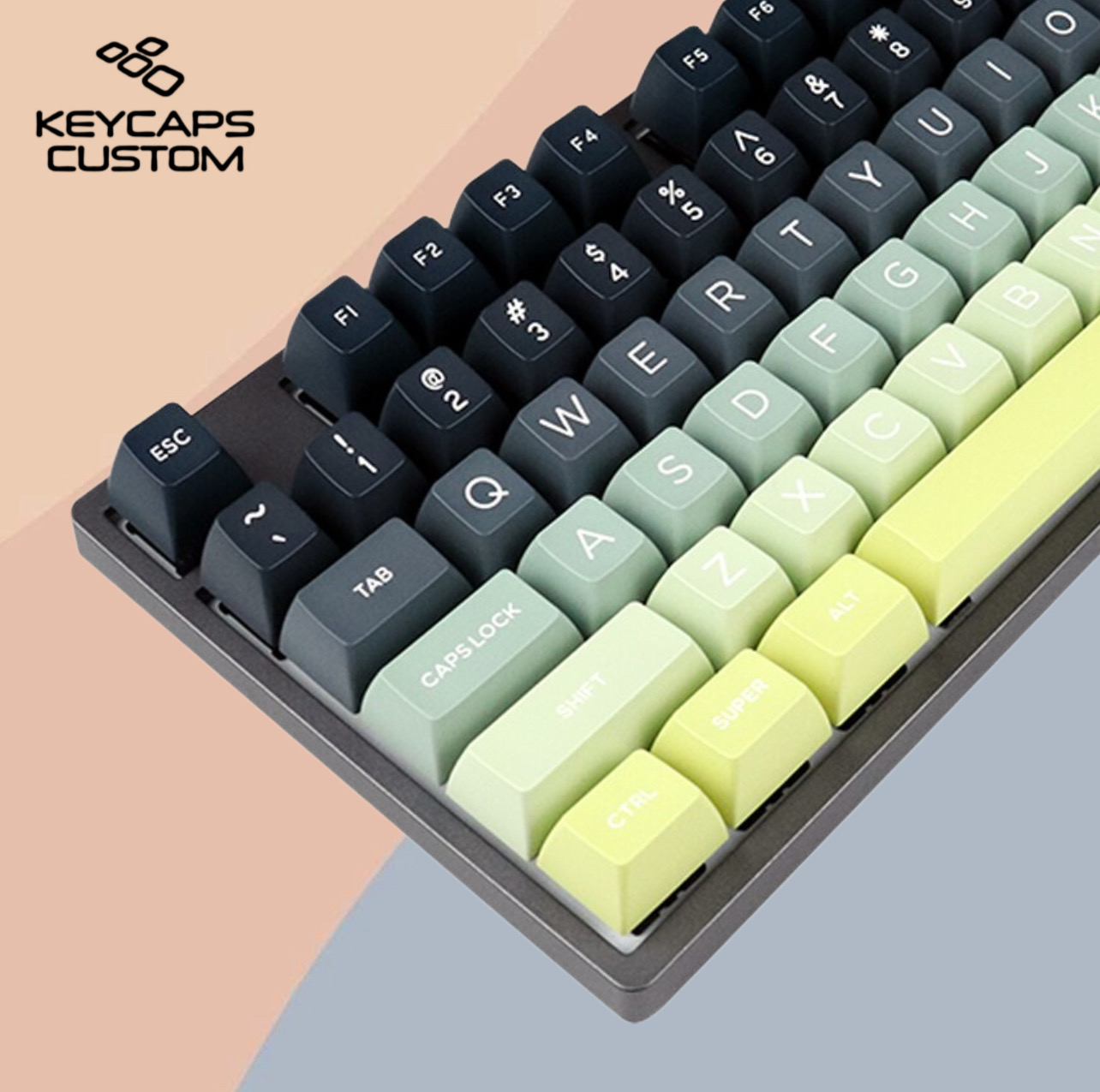 Domikey Aurora SA Profile Double Shot ABS Keycaps Set