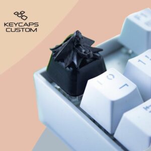 The wolf coin in Witcher Artisan Handmade 3D printing resin keycap