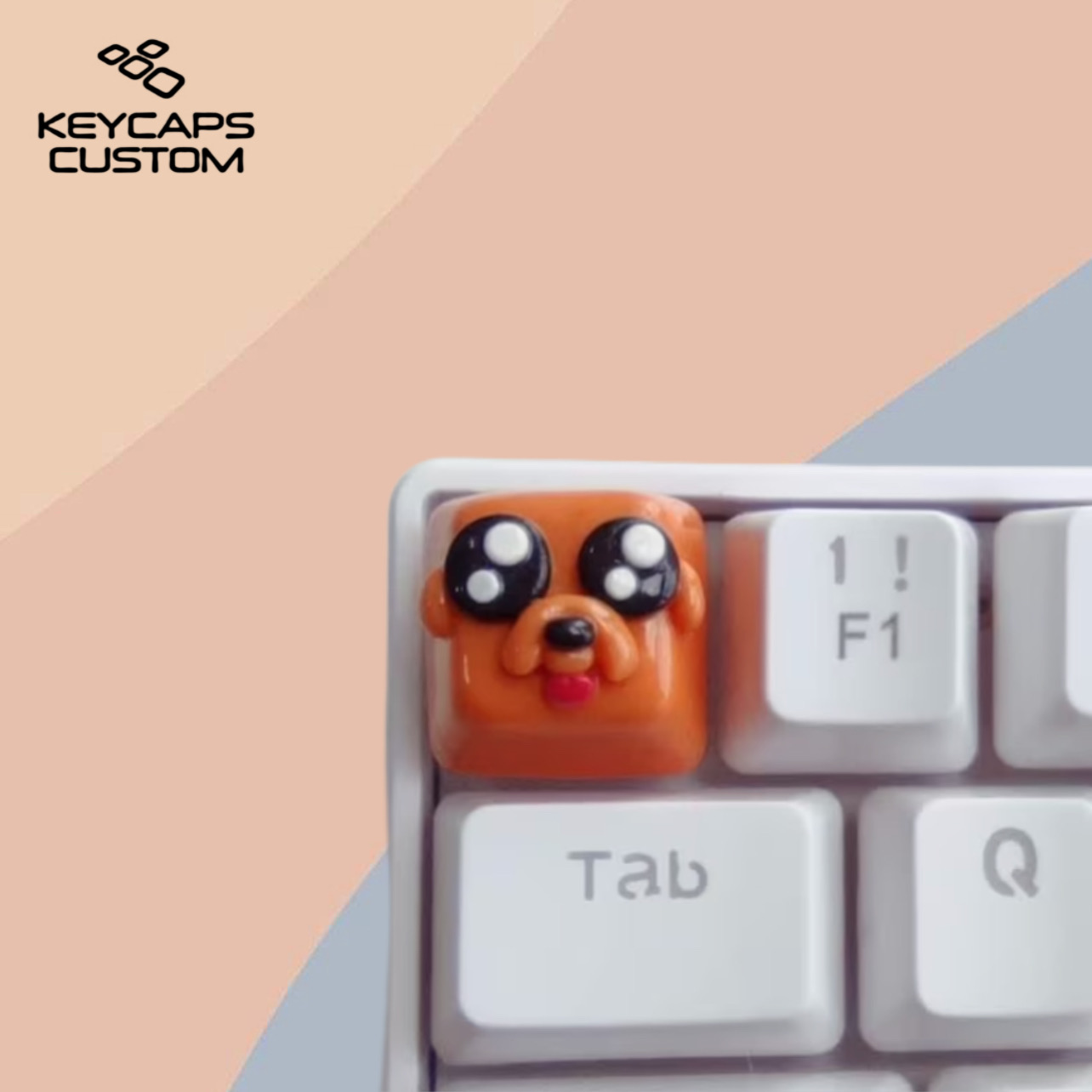 Jake the Dog Adventure Time Artisan Keycaps for Mechanical Keyboard