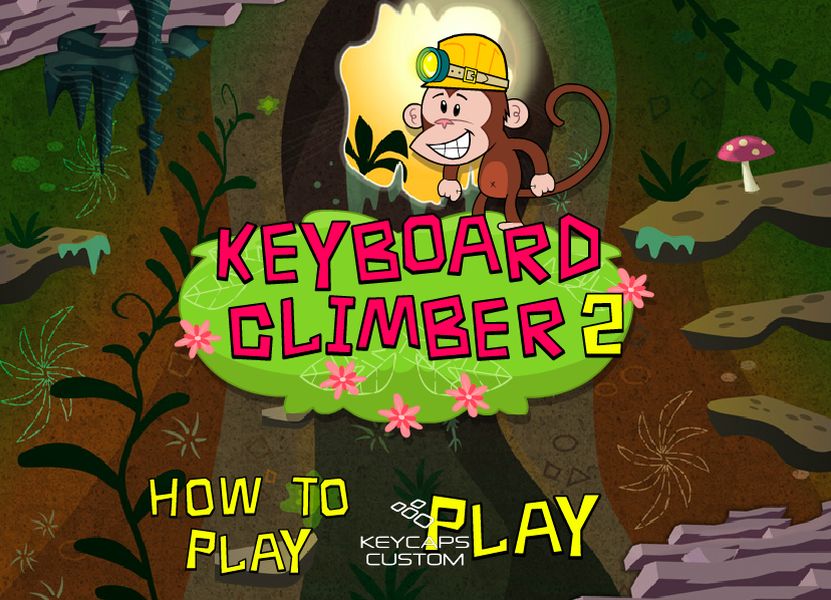 Keyboard Climber 2 free online typing game