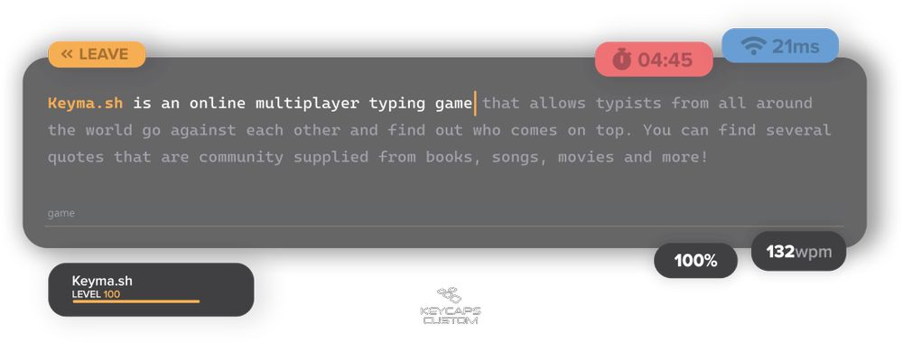 Keymash free online typing game