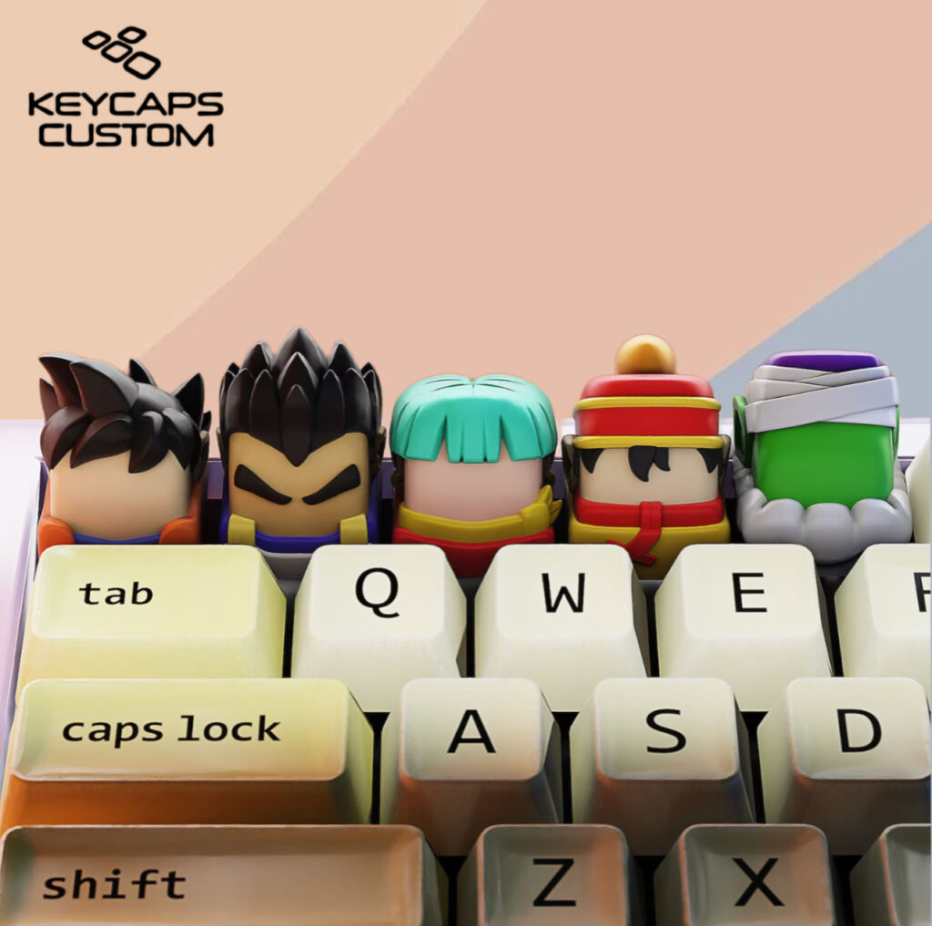 Dragon Ball keycaps.