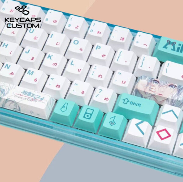 Anime Miku V2 Theme Custom Keycaps Set For Mechanical Keyboard