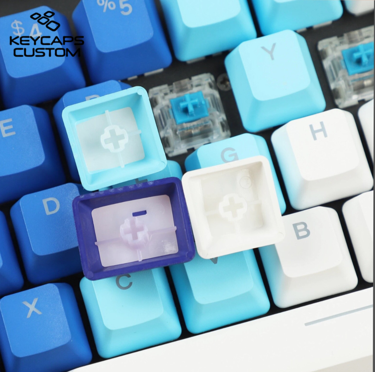 Custom Keycaps Set Gradient Theme Backlit For Mechanical Keyboard ...