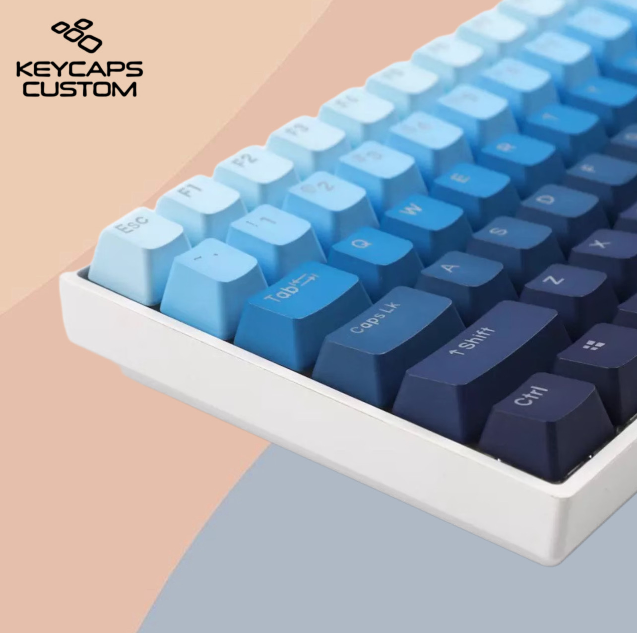 Custom Keycaps Gradient Theme Backlit For Mechanical Keyboard White ...