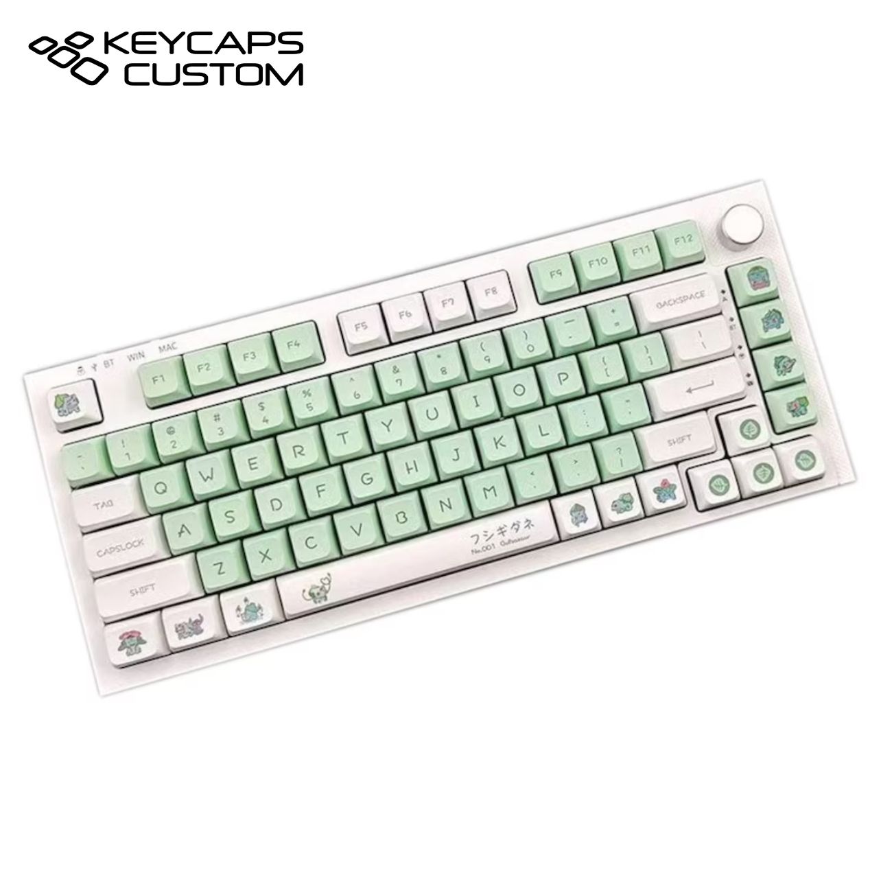 Bulbasaur Keycaps Set 135pcs, Pokemon Keycaps, Cute Anime Keycaps, Xda 