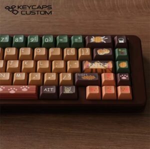 cat tea restaurant theme keycap