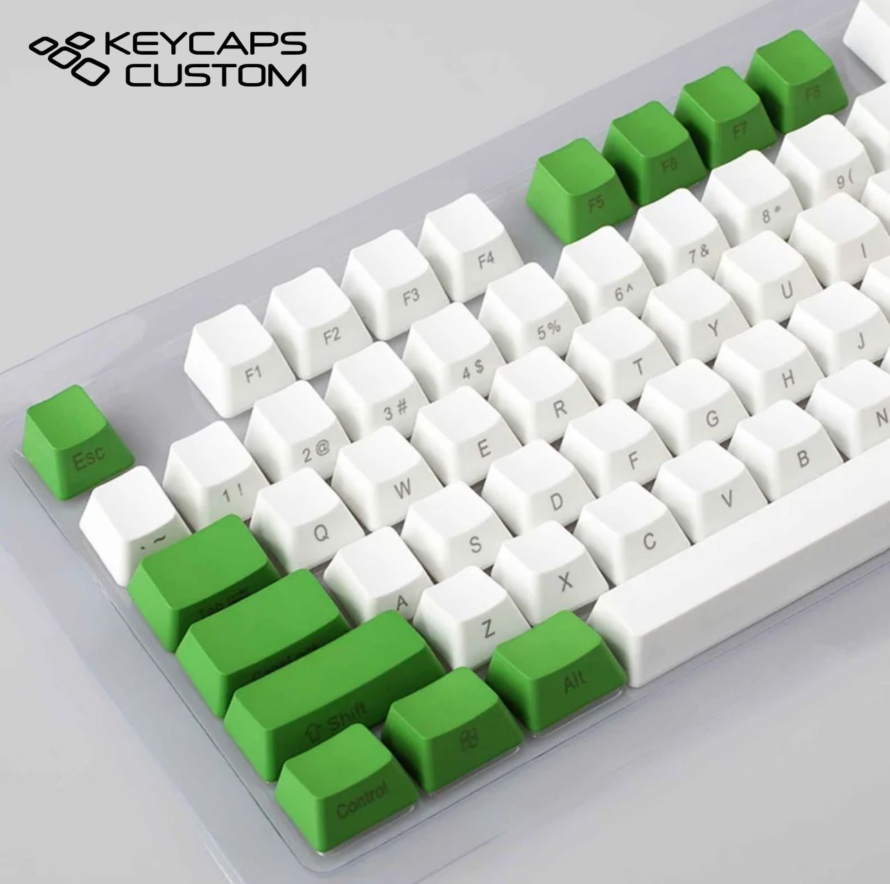 104pcs, Cheese Green Themed Keycaps Set, Side Top Print Keycaps, PBT ...