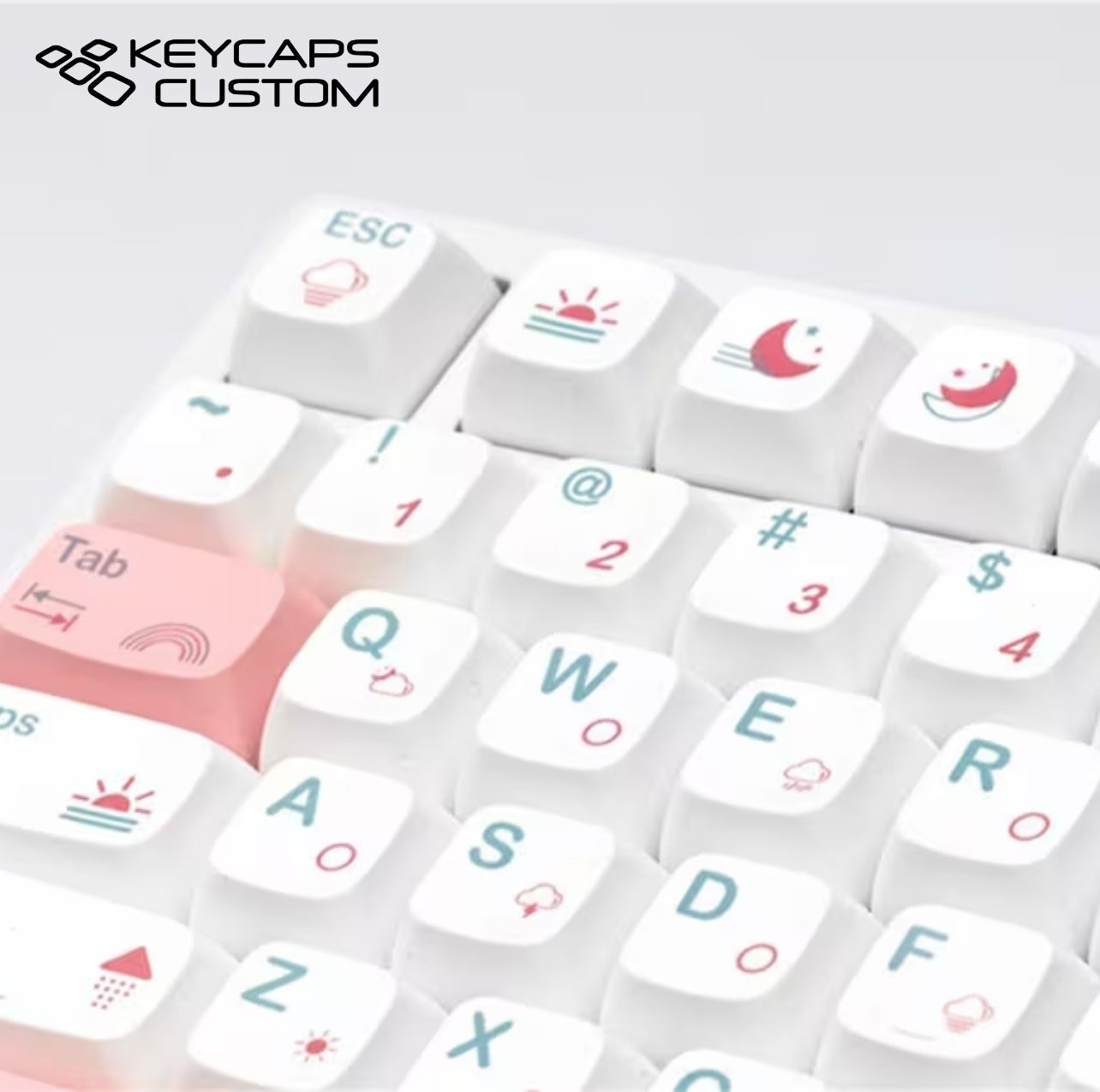 cute-weather-icon-keycap-set cute weather icon keycap