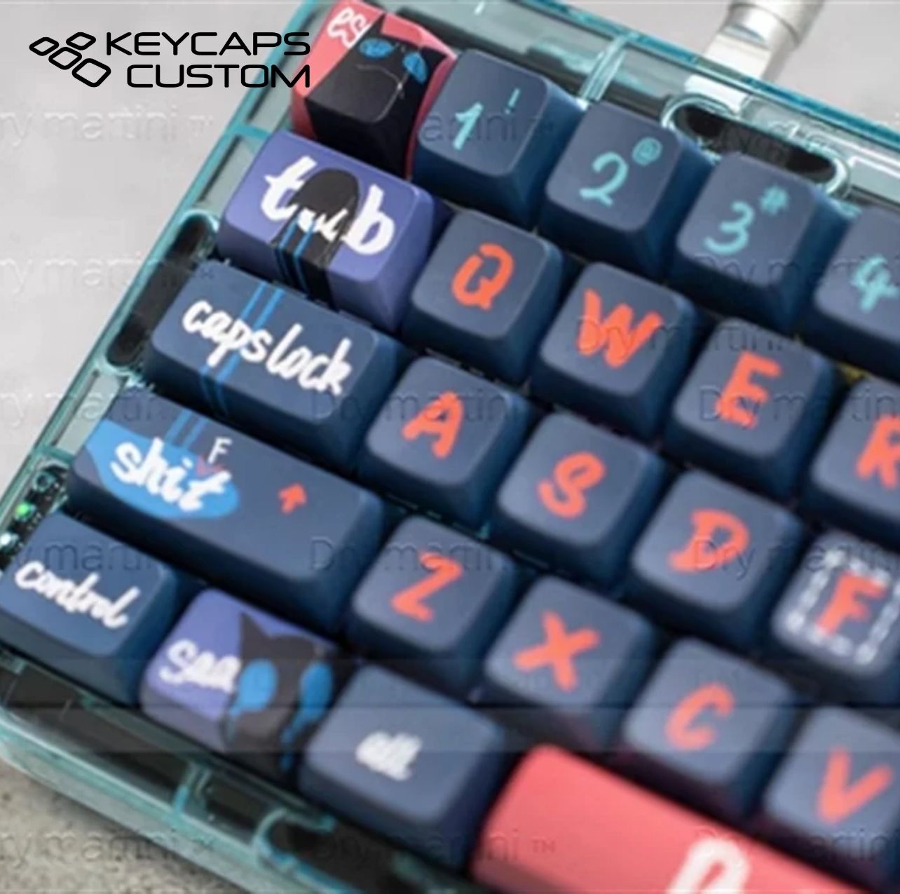 emotional-black-cat-theme-keycap emotional black cat theme keycap