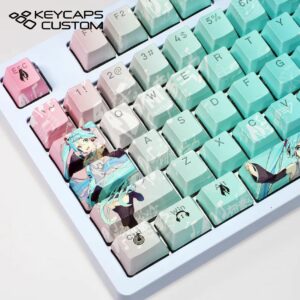 kawaii anime miku keycap