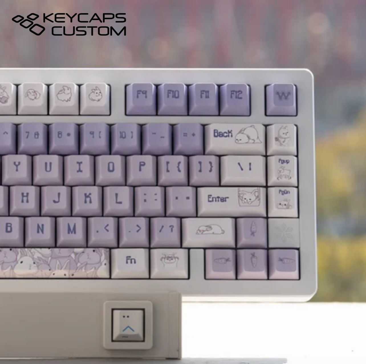 milky-purple-rabbit-theme-keycaps milky purple rabbit theme keycap