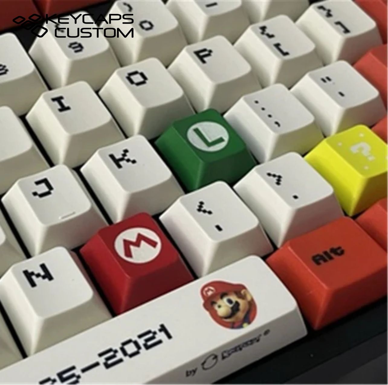 120pcs,Red Theme Mario Keycap Sets,Super Mario Keycap Set,PBT Keycap ...
