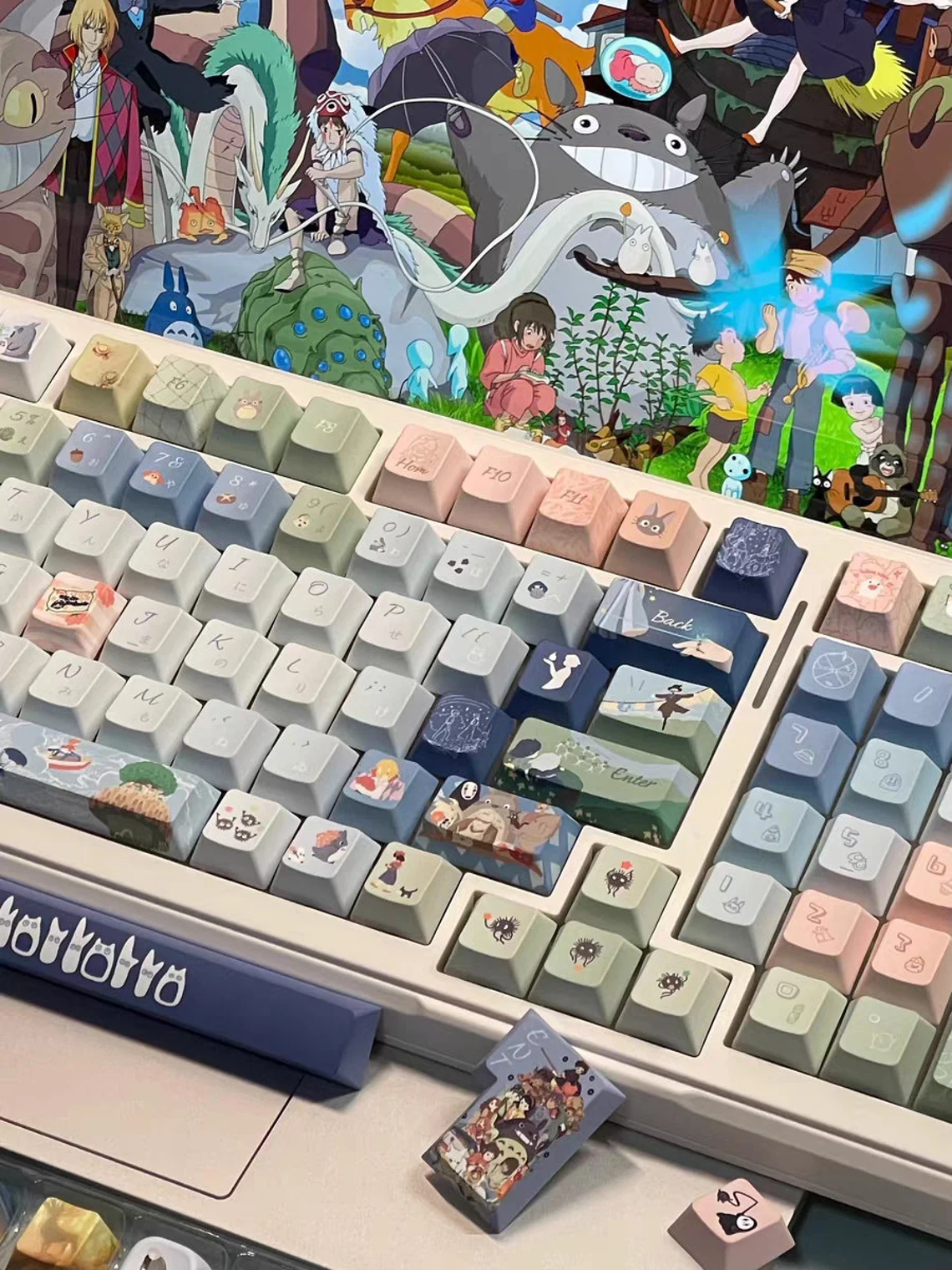 Totoro Ghibli keycapscustom
